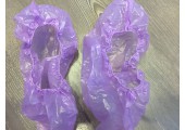Бахилы полиэтиленовые суперпрочные фиолетовые с двойной резинкой (5.5 гр.) 55 мкм (микрон)